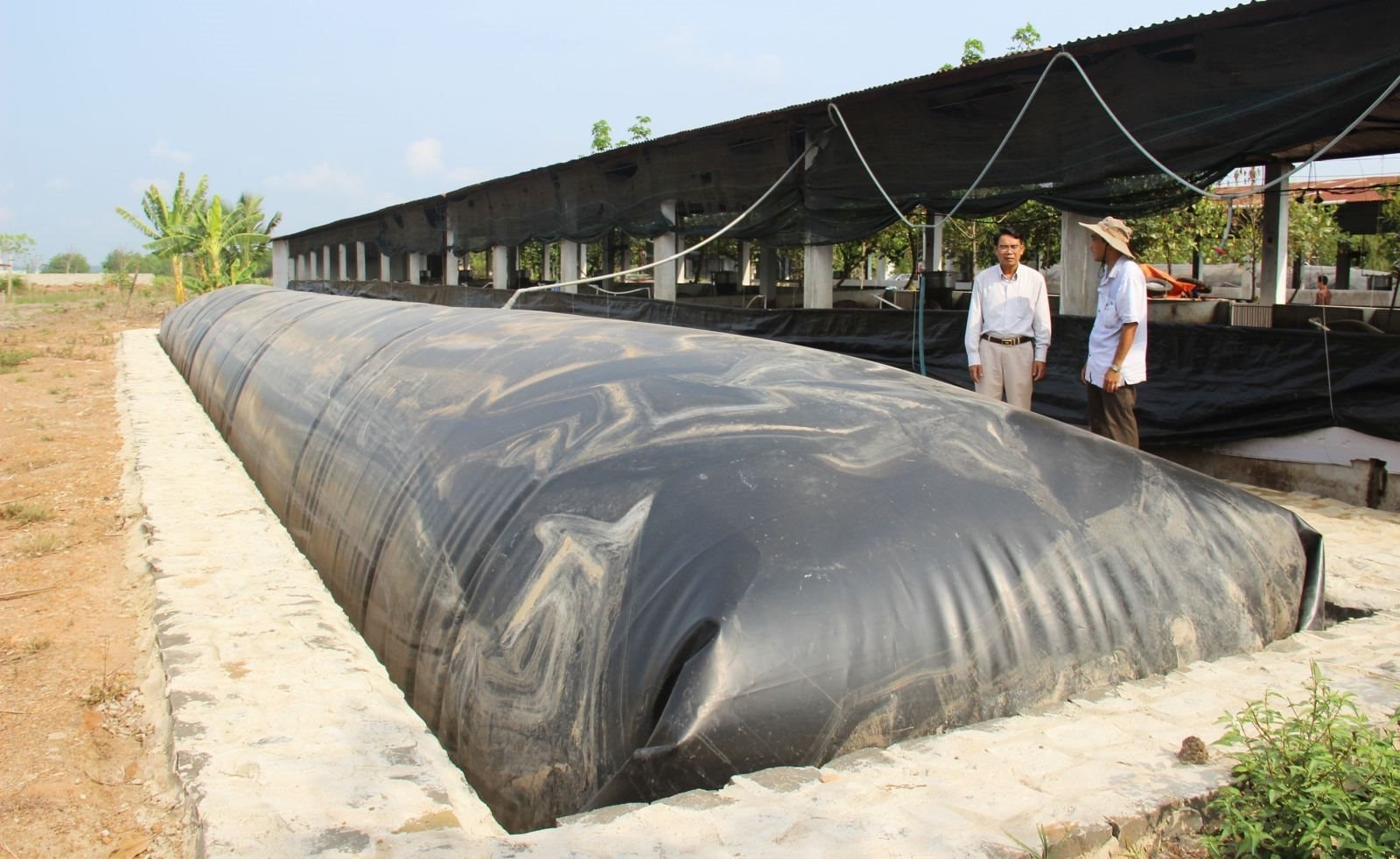Ứng dụng màng HDPE trong hệ thống bẫy khí sinh học