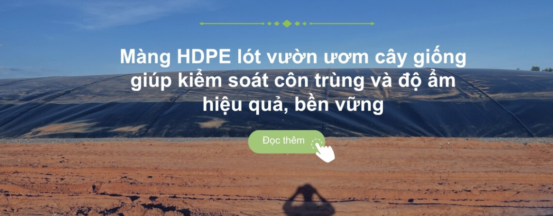 Thi công màng hdpe lót vườn ươm cây giống
